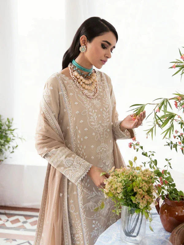 Gulaal | Embroidered Chiffon 23 | Meraki - Aqsa Fabrics
