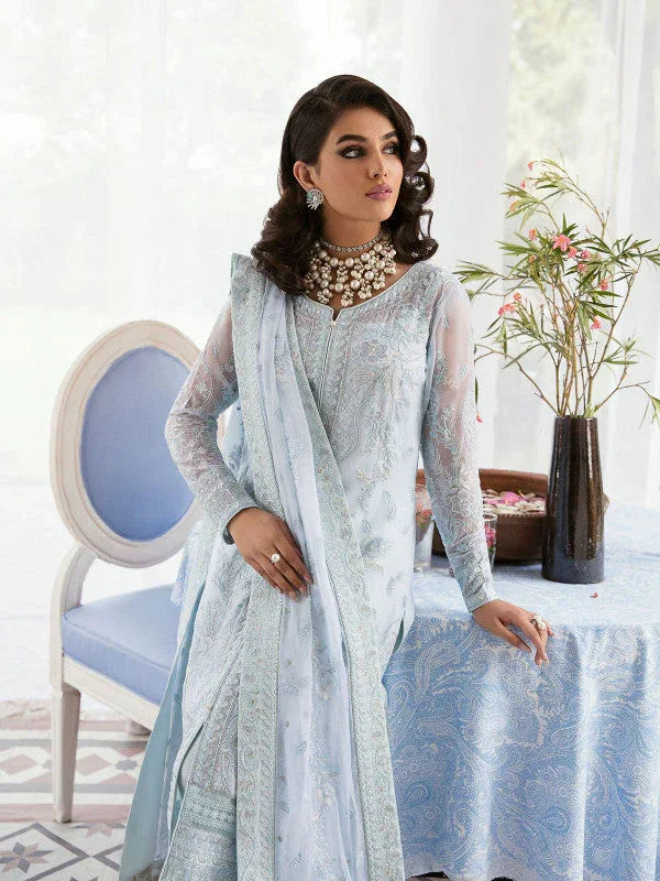 Gulaal | Embroidered Chiffon 23 | Wisteria - Aqsa Fabrics