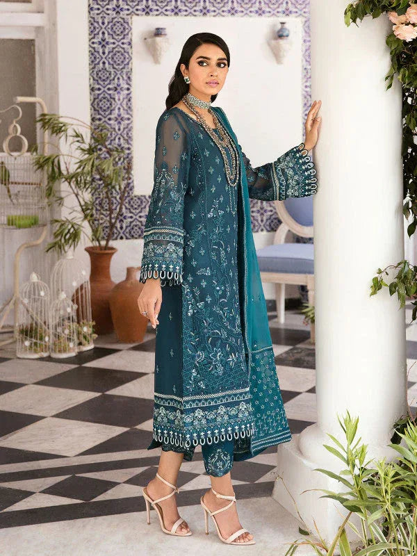 Gulaal | Embroidered Chiffon 23 | Reyah - Aqsa Fabrics