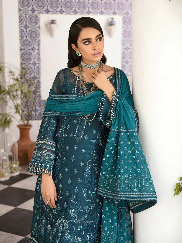 Gulaal | Embroidered Chiffon 23 | Reyah - Aqsa Fabrics