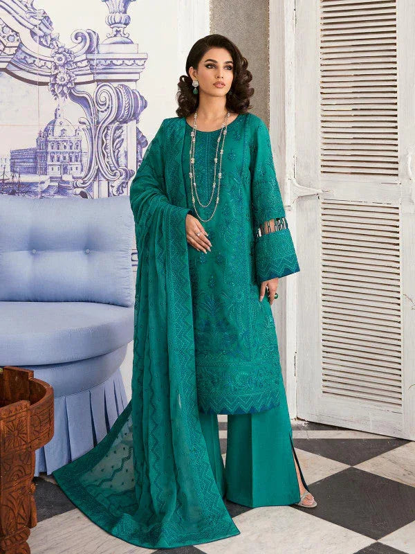 Gulaal | Embroidered Chiffon 23 | Sairaab - Aqsa Fabrics