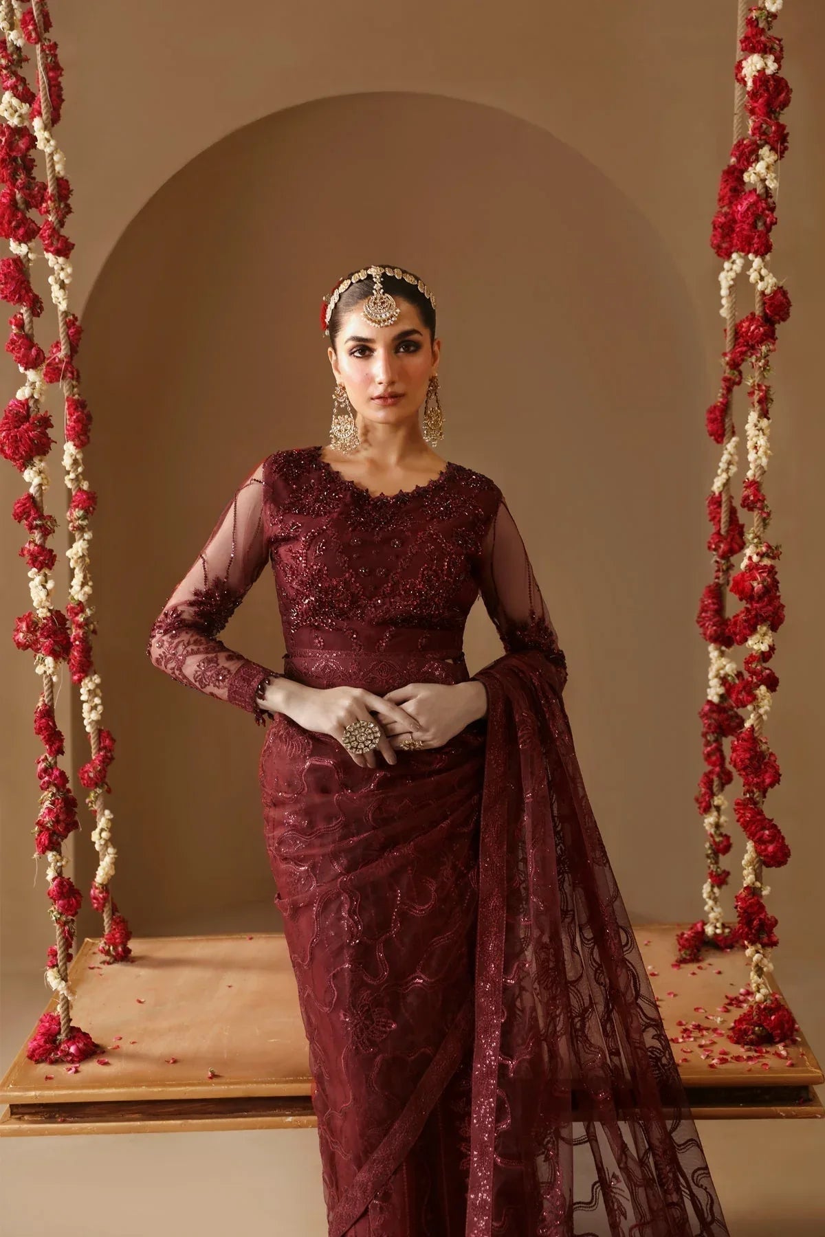 Alizeh | Reena Wedding Formals | AF-HM-4022-GULAB - Aqsa Fabrics