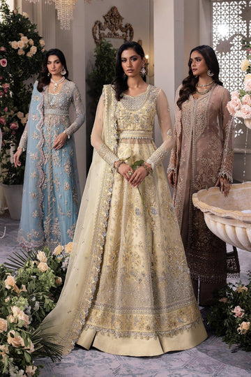 Gossamer by Zaha Embroidered Organza 3Pc Suit ZC24-08 Solelia - Aqsa Fabrics