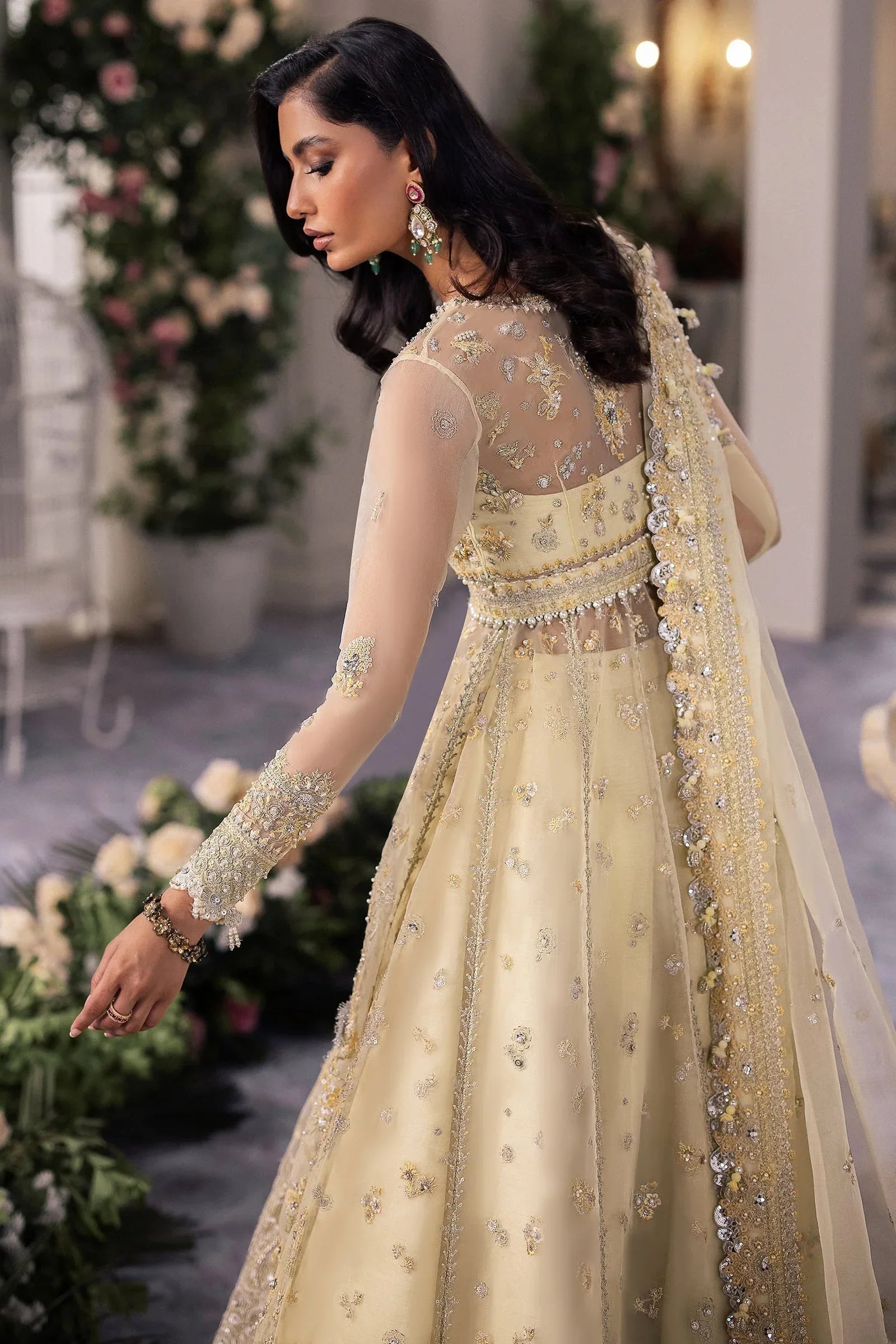 Gossamer by Zaha Embroidered Organza 3Pc Suit ZC24-08 Solelia - Aqsa Fabrics