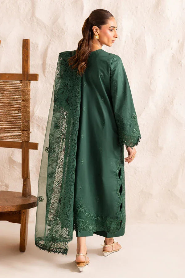 Marjjan | Guzel Lawn | SMC 206-B (Green) - Aqsa Fabrics