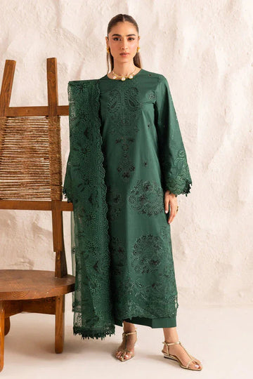 Marjjan | Guzel Lawn | SMC 206-B (Green) - Aqsa Fabrics