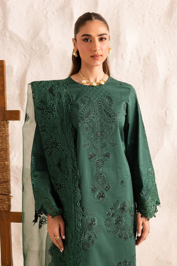 Marjjan | Guzel Lawn | SMC 206-B (Green) - Aqsa Fabrics