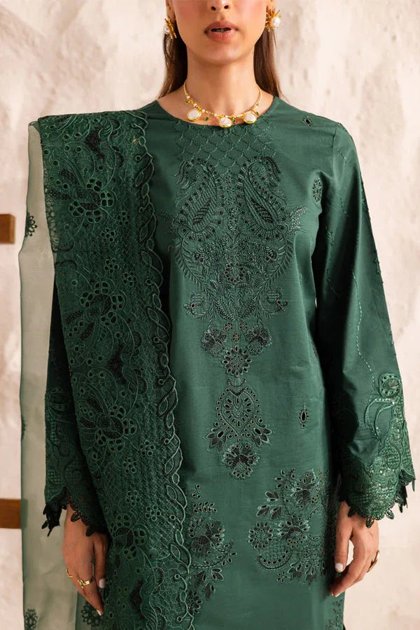 Marjjan | Guzel Lawn | SMC 206-B (Green) - Aqsa Fabrics