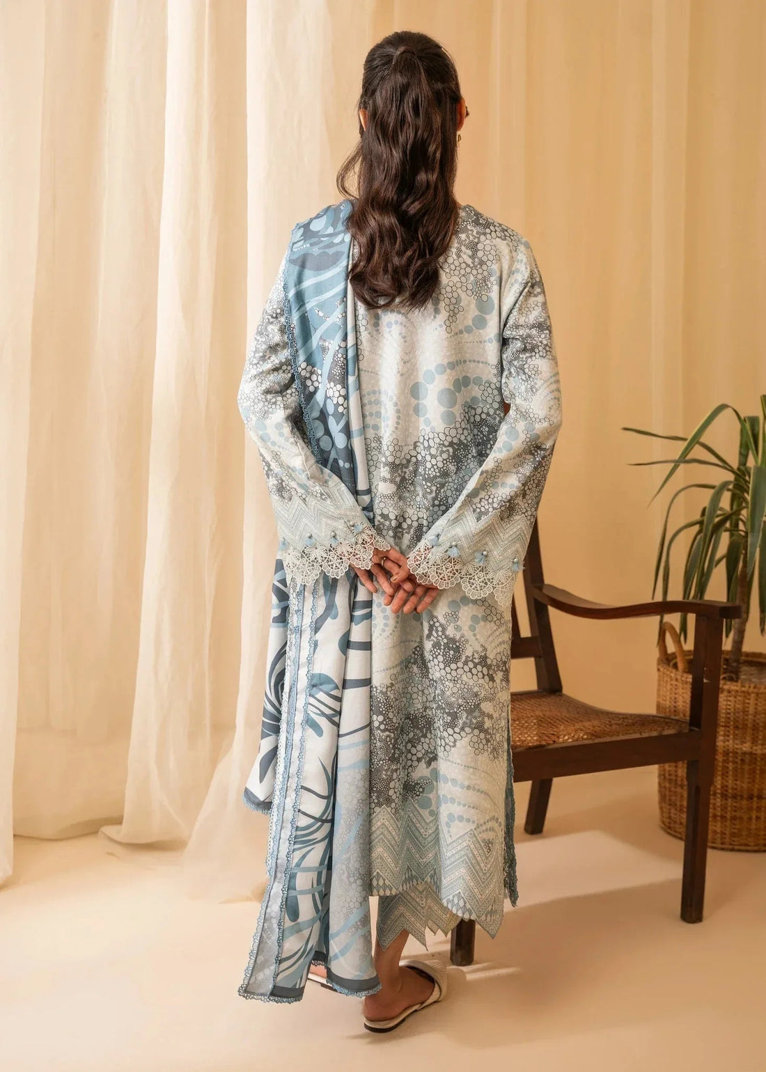 Nureh | Shades of Winter | ELINA (AZ-10) - Aqsa Fabrics