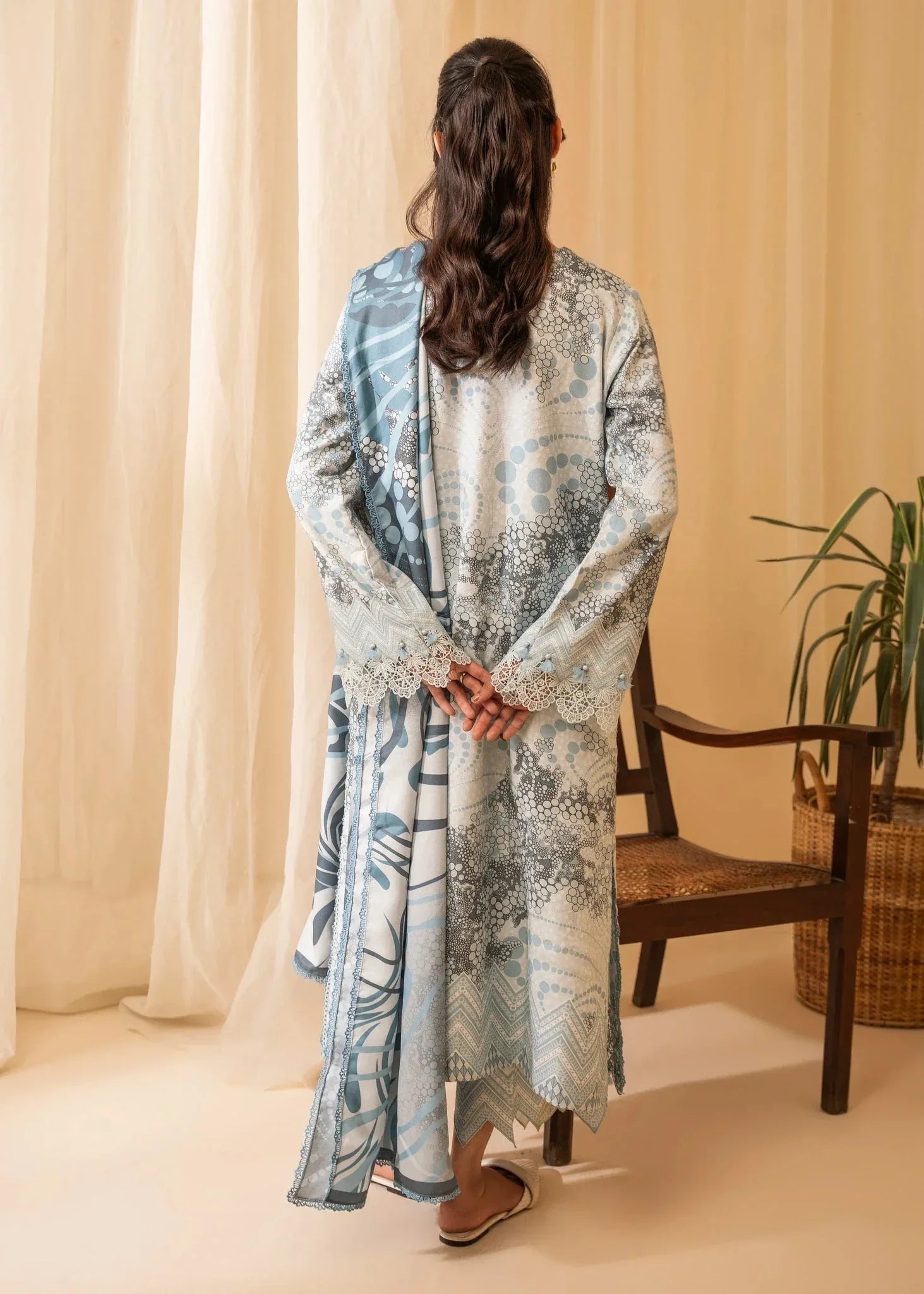 Nureh | Shades of Winter | ELINA (AZ-10) - Aqsa Fabrics