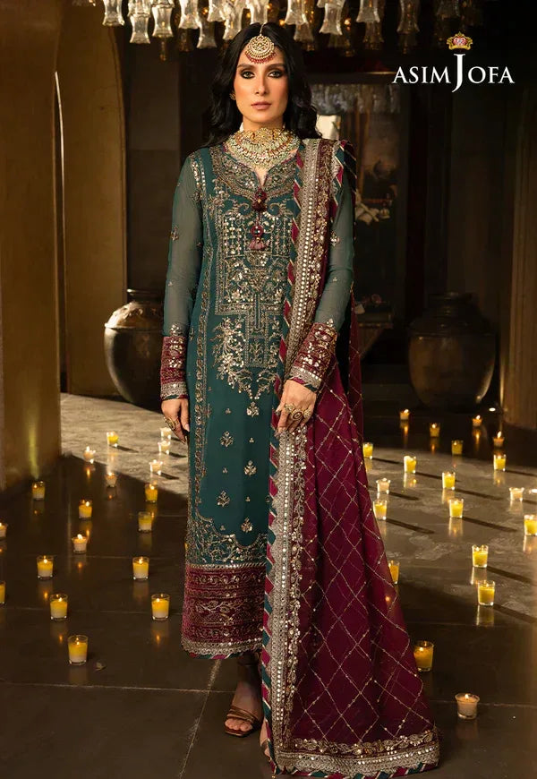 Asim Jofa | Velvet Festive 23 | AJVF-09 - Aqsa Fabrics