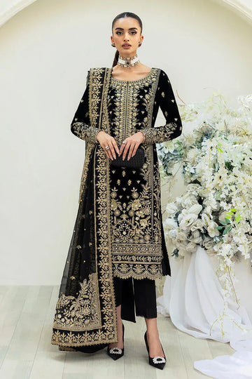 Gulaal | Celeste Velvet 24 | Velour - Aqsa Fabrics