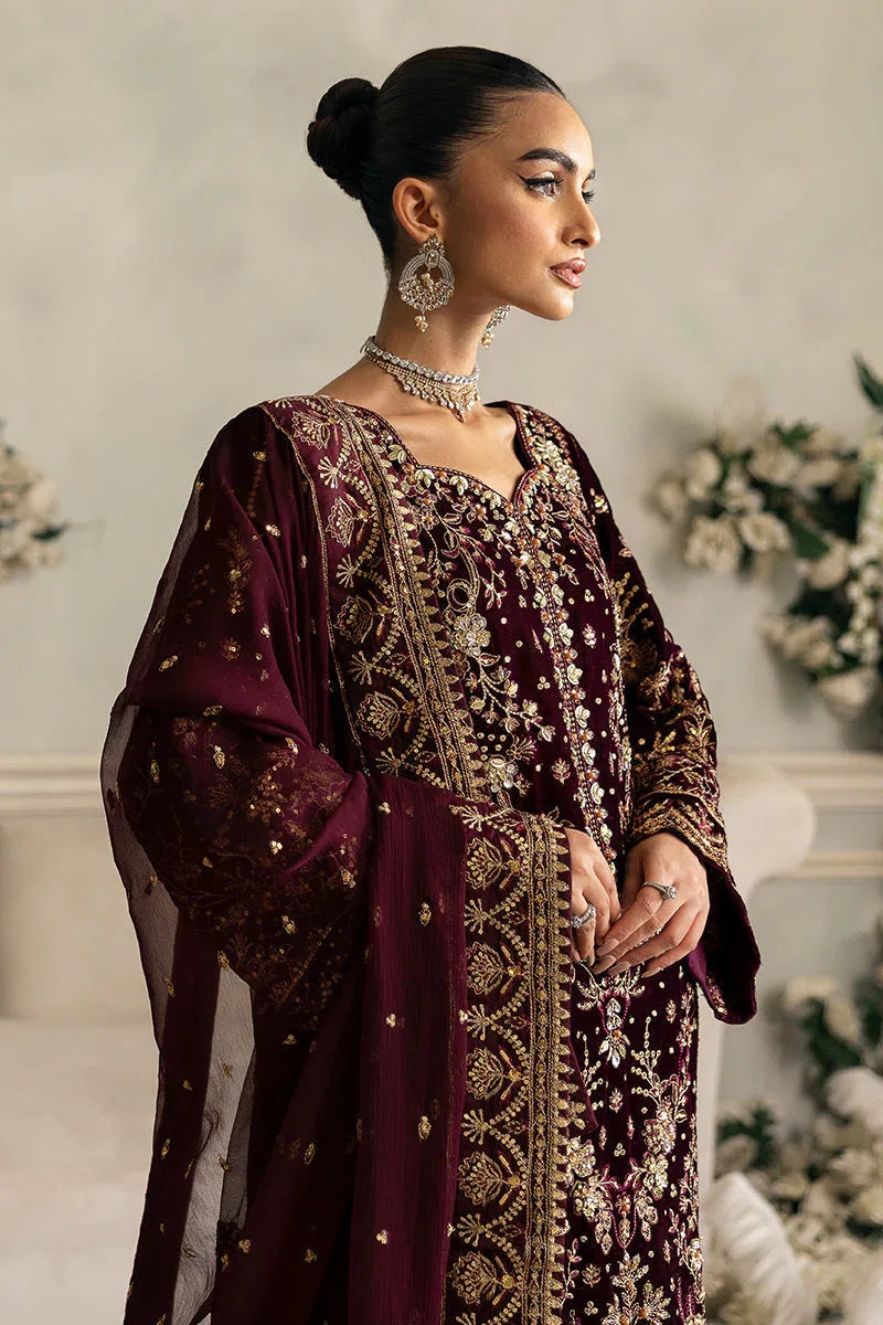 Gulaal | Celeste Velvet 24 | Ember - Aqsa Fabrics