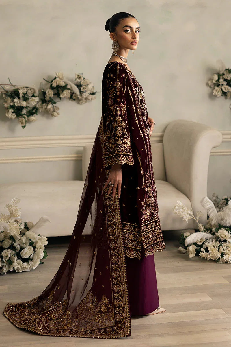 Gulaal | Celeste Velvet 24 | Ember - Aqsa Fabrics
