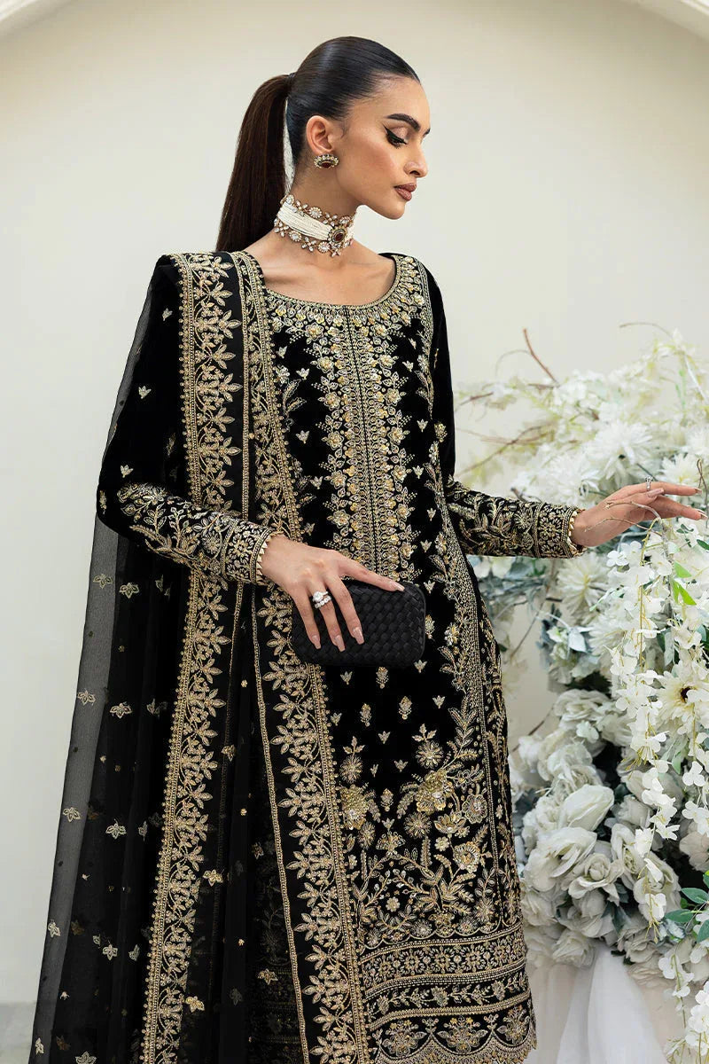 Gulaal | Celeste Velvet 24 | Velour - Aqsa Fabrics