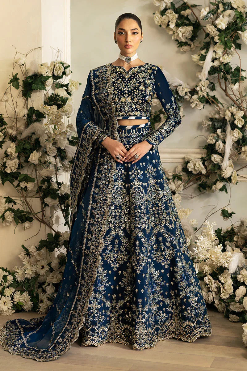 Gulaal | Celeste Velvet 24 | Haze - Aqsa Fabrics