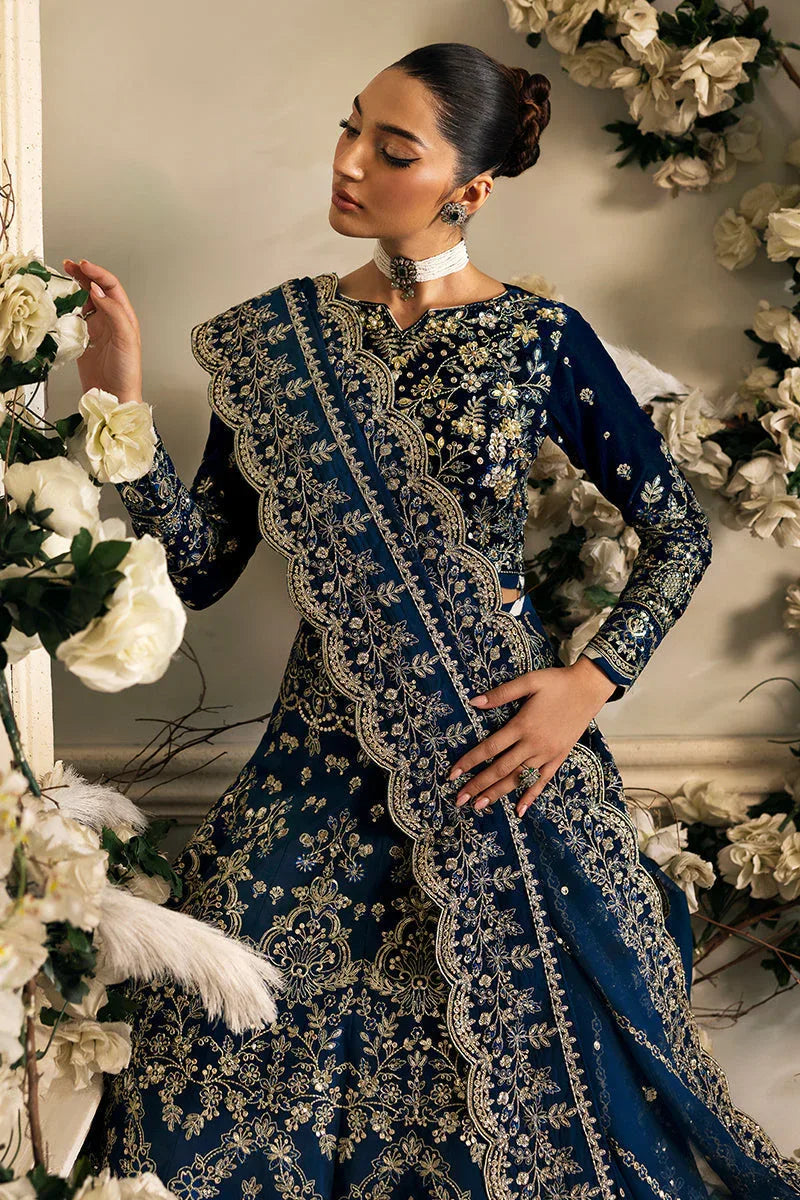 Gulaal | Celeste Velvet 24 | Haze - Aqsa Fabrics