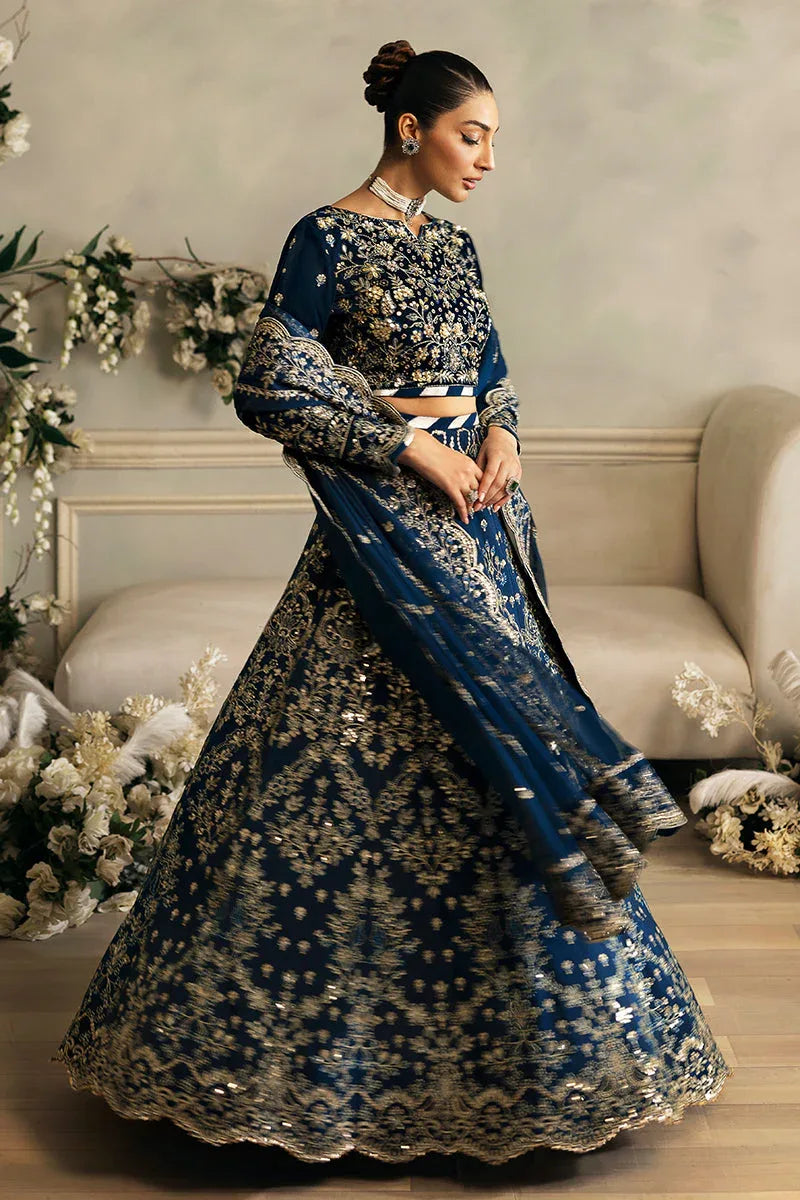 Gulaal | Celeste Velvet 24 | Haze - Aqsa Fabrics