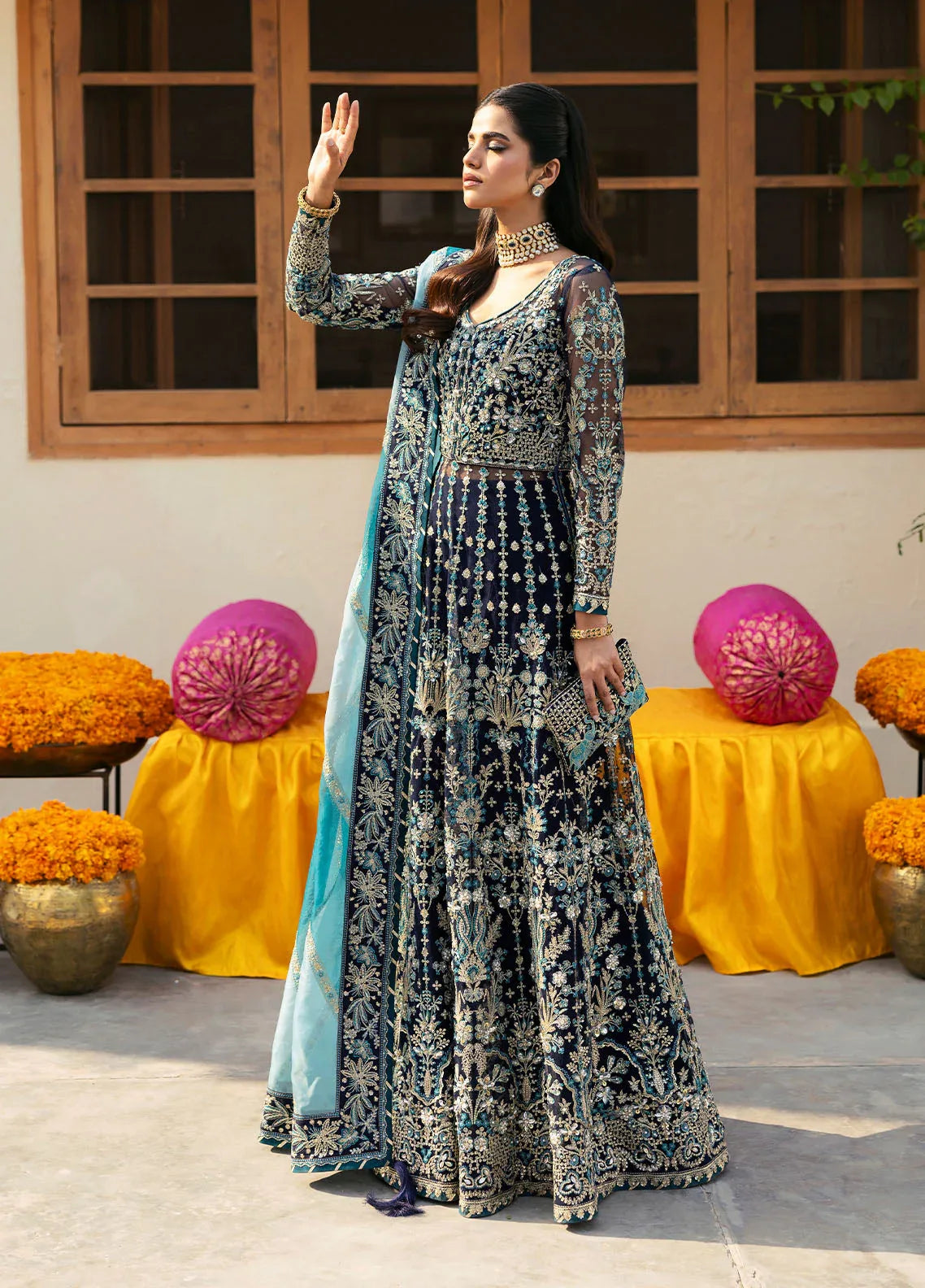 Gulaal |  Chaandni Wedding Formals | Meena - Aqsa Fabrics