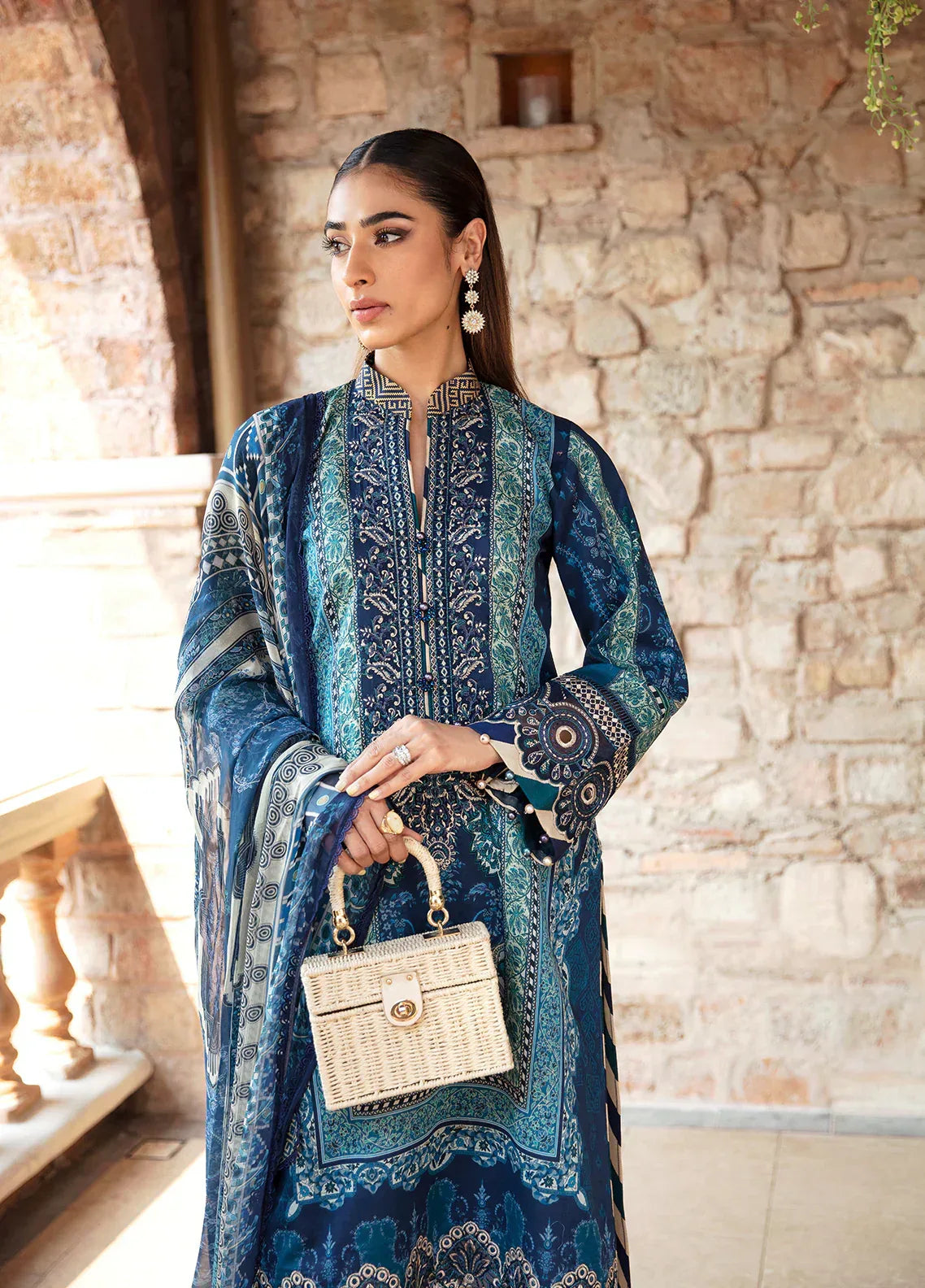 Gulaal | Springtime Ballet | AZUR (GL-L-24V1-08) - Aqsa Fabrics