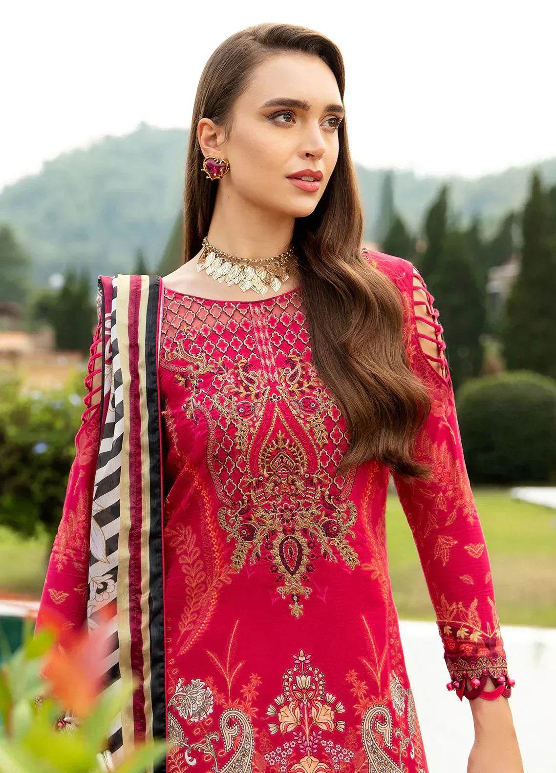 Gulaal | Springtime Ballet | CHERIE (GL-L-24V1-04) - Aqsa Fabrics