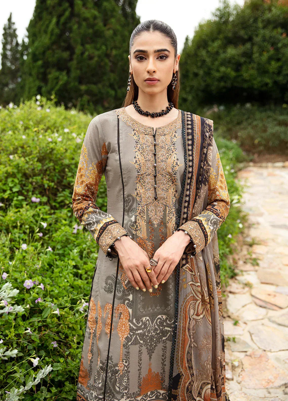Gulaal | Springtime Ballet | AMIRAT (GL-L-24V1-07) - Aqsa Fabrics