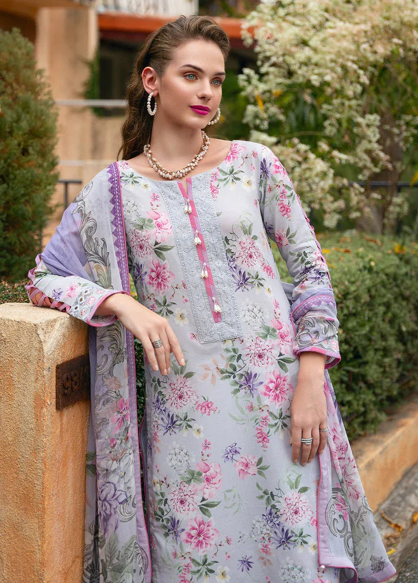 Gulaal | The Enchanted Garden | Violette - Aqsa Fabrics