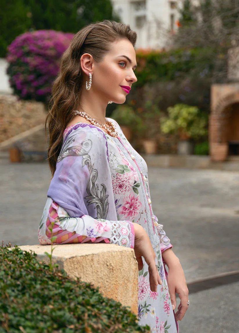 Gulaal | The Enchanted Garden | Violette - Aqsa Fabrics