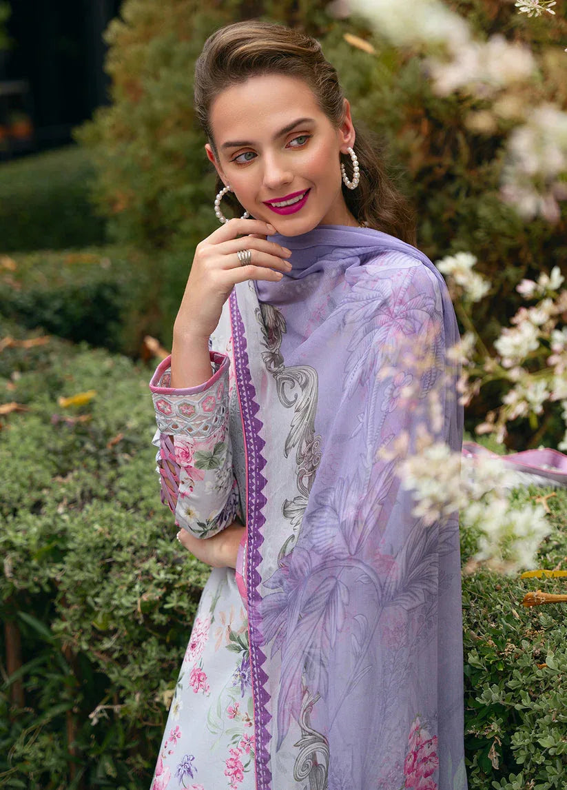 Gulaal | The Enchanted Garden | Violette - Aqsa Fabrics