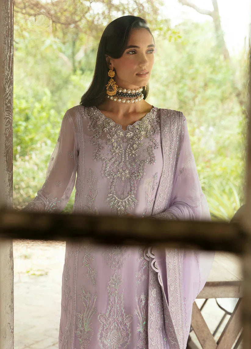 Gulaal | Embroidered Chiffon Eid Collection | VIOLA - Aqsa Fabrics