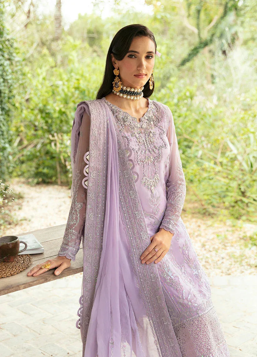 Gulaal | Embroidered Chiffon Eid Collection | VIOLA - Aqsa Fabrics