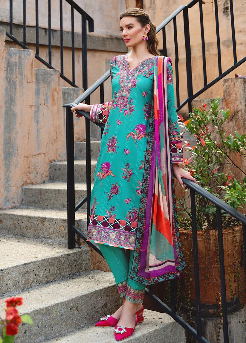 Gulaal | The Enchanted Garden | Almeria - Aqsa Fabrics