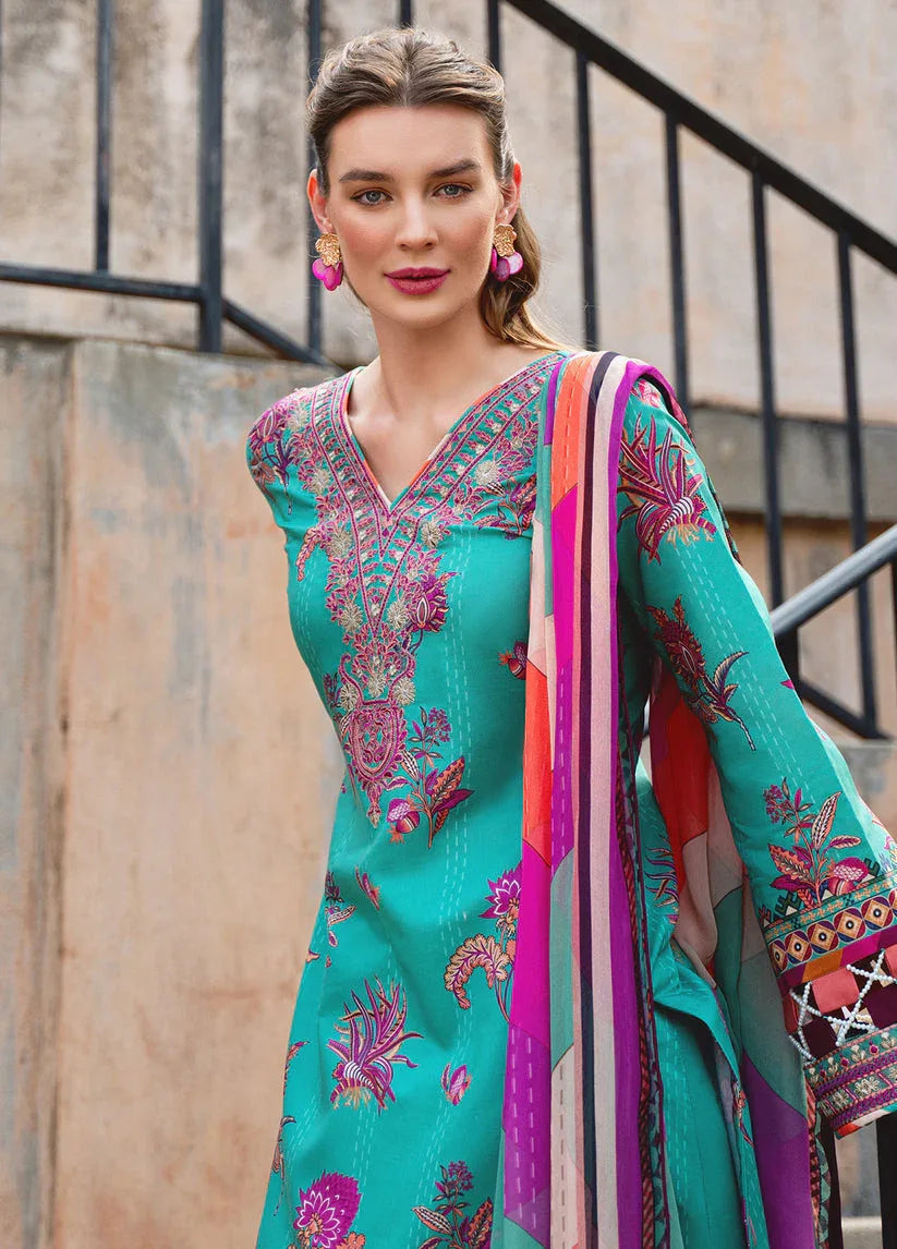 Gulaal | The Enchanted Garden | Almeria - Aqsa Fabrics