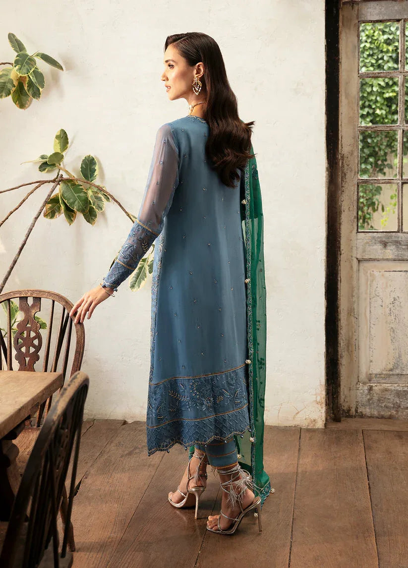 Gulaal | Embroidered Chiffon Eid Collection | HELIA - Aqsa Fabrics