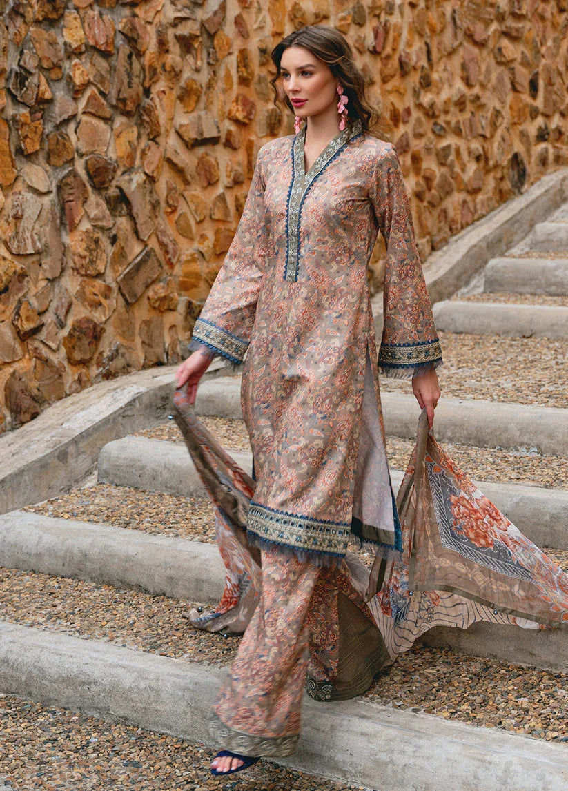 Gulaal | The Enchanted Garden | Avila - Aqsa Fabrics