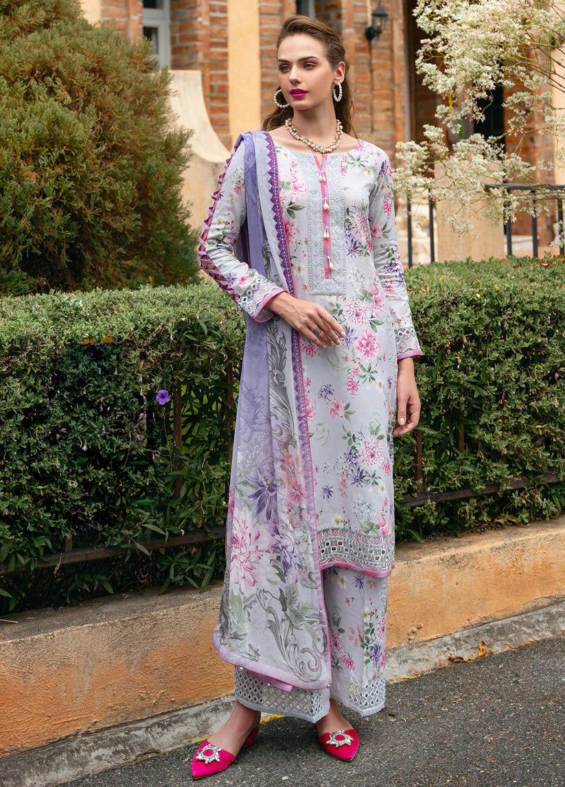 Gulaal | The Enchanted Garden | Violette - Aqsa Fabrics