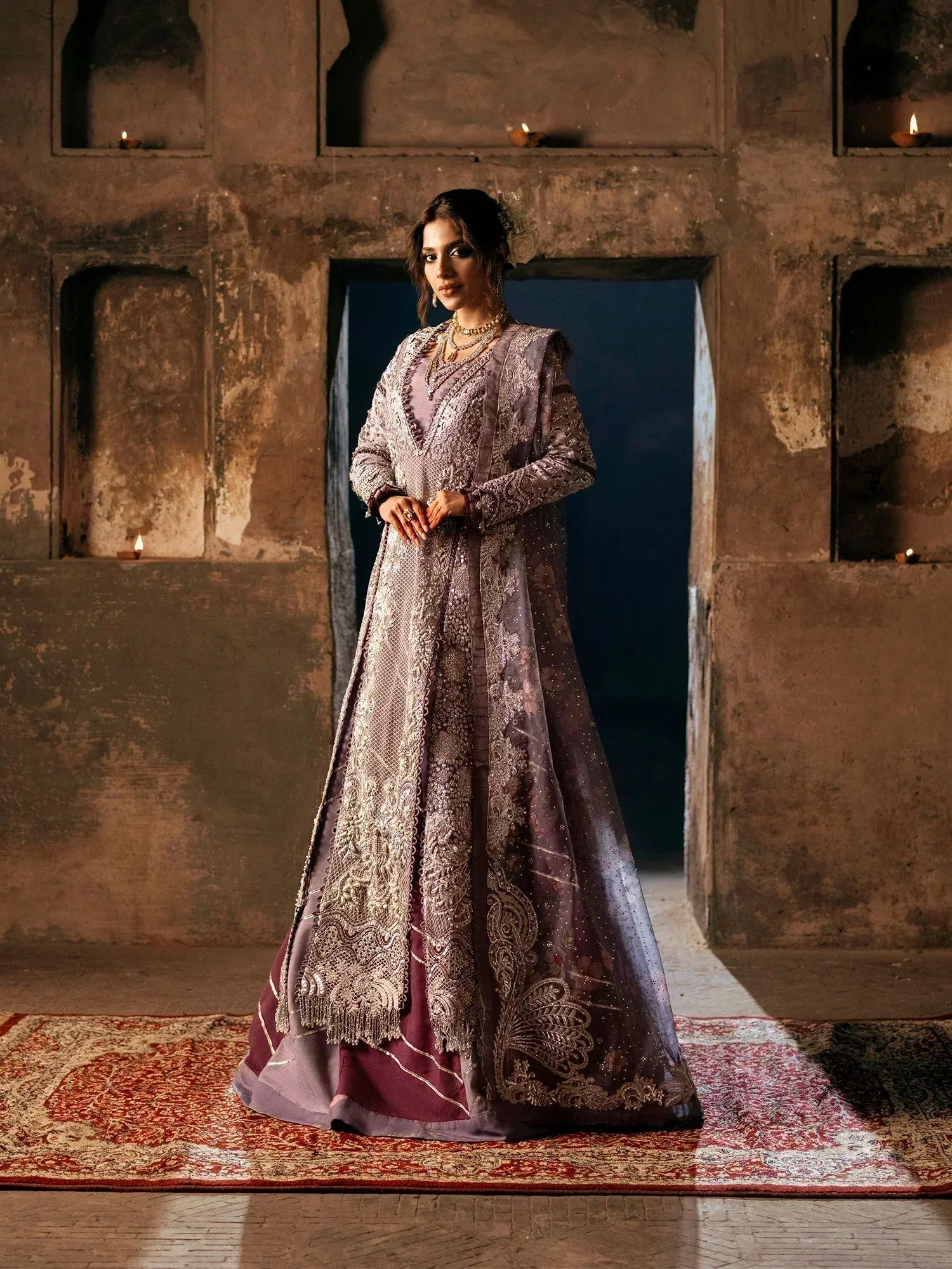 Maryam Hussain | Gulaab Wedding Formals 24 | JHIL MIL - Aqsa Fabrics