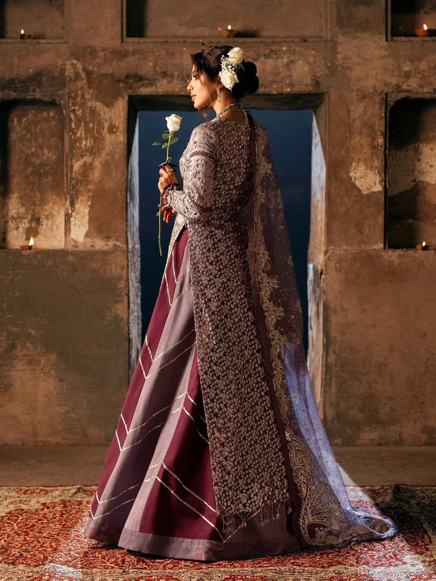 Maryam Hussain | Gulaab Wedding Formals 24 | JHIL MIL - Aqsa Fabrics
