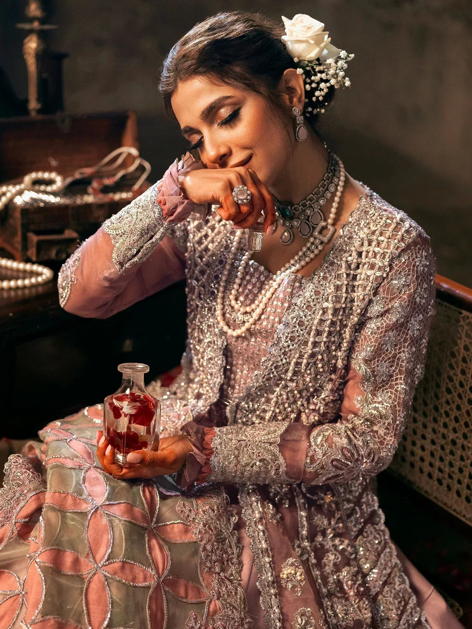 Maryam Hussain | Gulaab Wedding Formals 24 | Mahi - Aqsa Fabrics