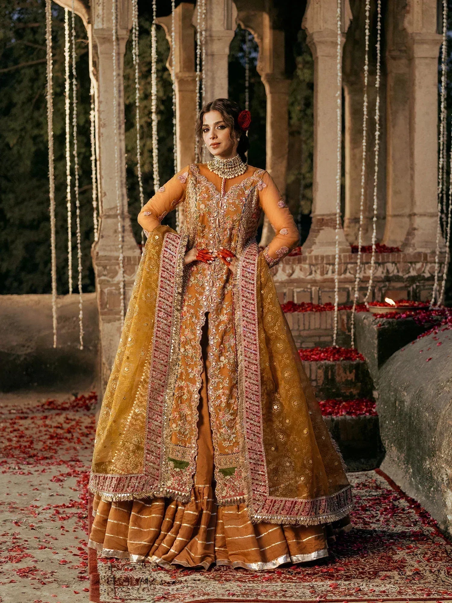 Maryam Hussain | Gulaab Wedding Formals 24 | Sandli - Aqsa Fabrics