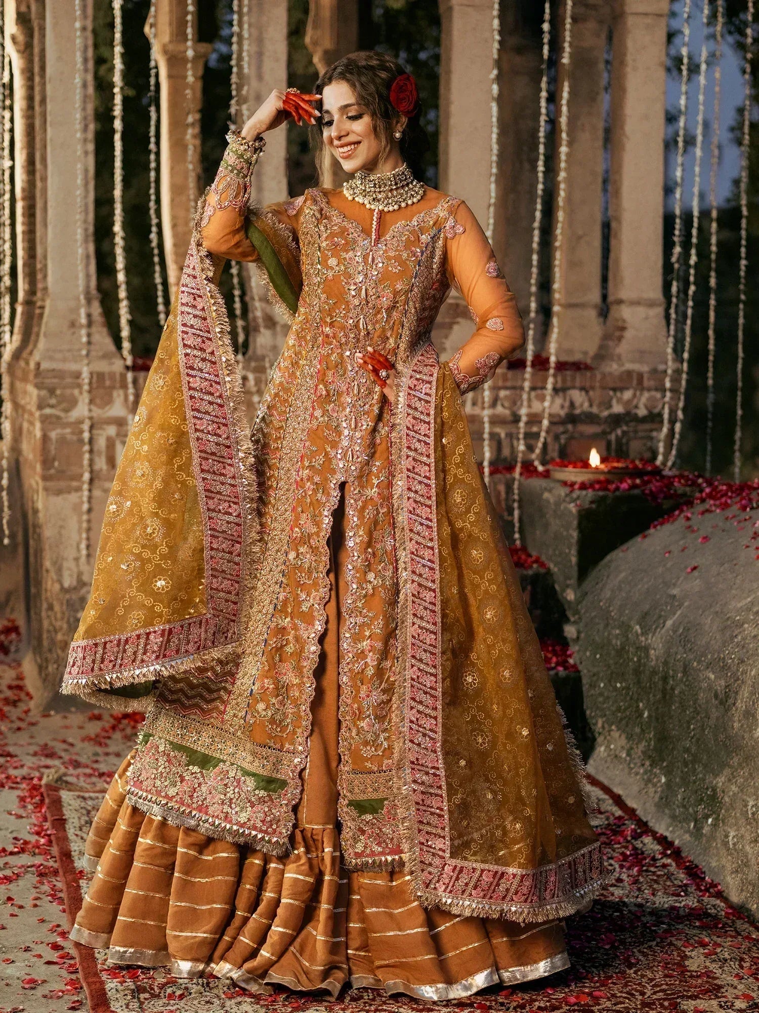 Maryam Hussain | Gulaab Wedding Formals 24 | Sandli - Aqsa Fabrics