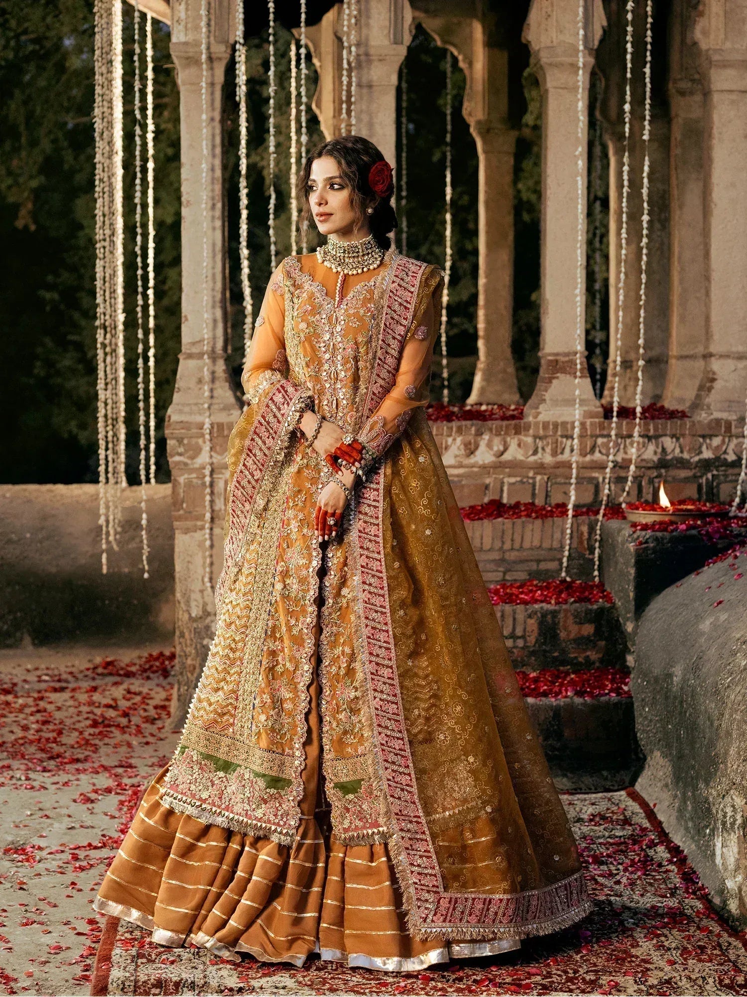 Maryam Hussain | Gulaab Wedding Formals 24 | Sandli - Aqsa Fabrics
