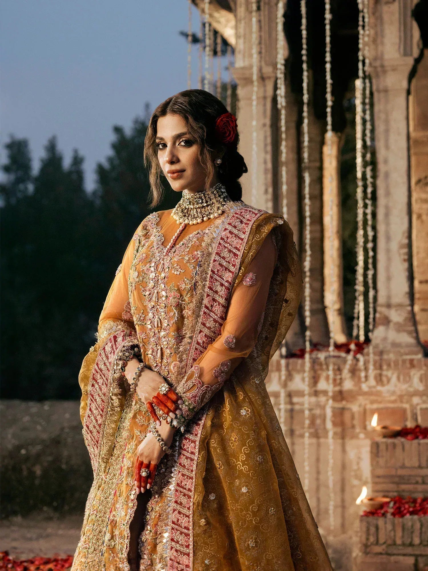 Maryam Hussain | Gulaab Wedding Formals 24 | Sandli - Aqsa Fabrics
