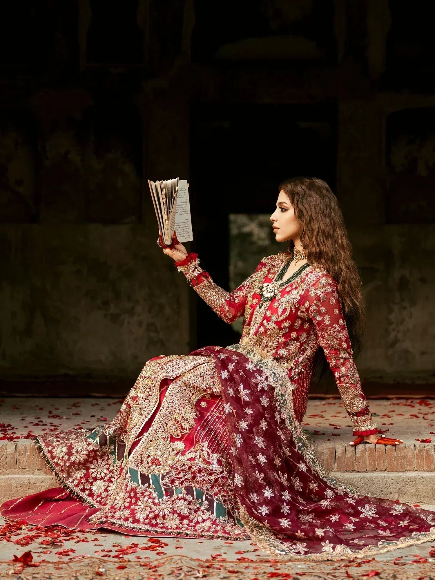 Maryam Hussain | Gulaab Wedding Formals 24 | Ishq - Aqsa Fabrics
