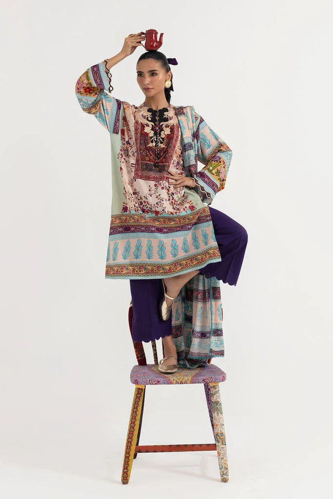 Sana Safinaz | Mahay Winter 25 | H255-001A-3CY - Aqsa Fabrics
