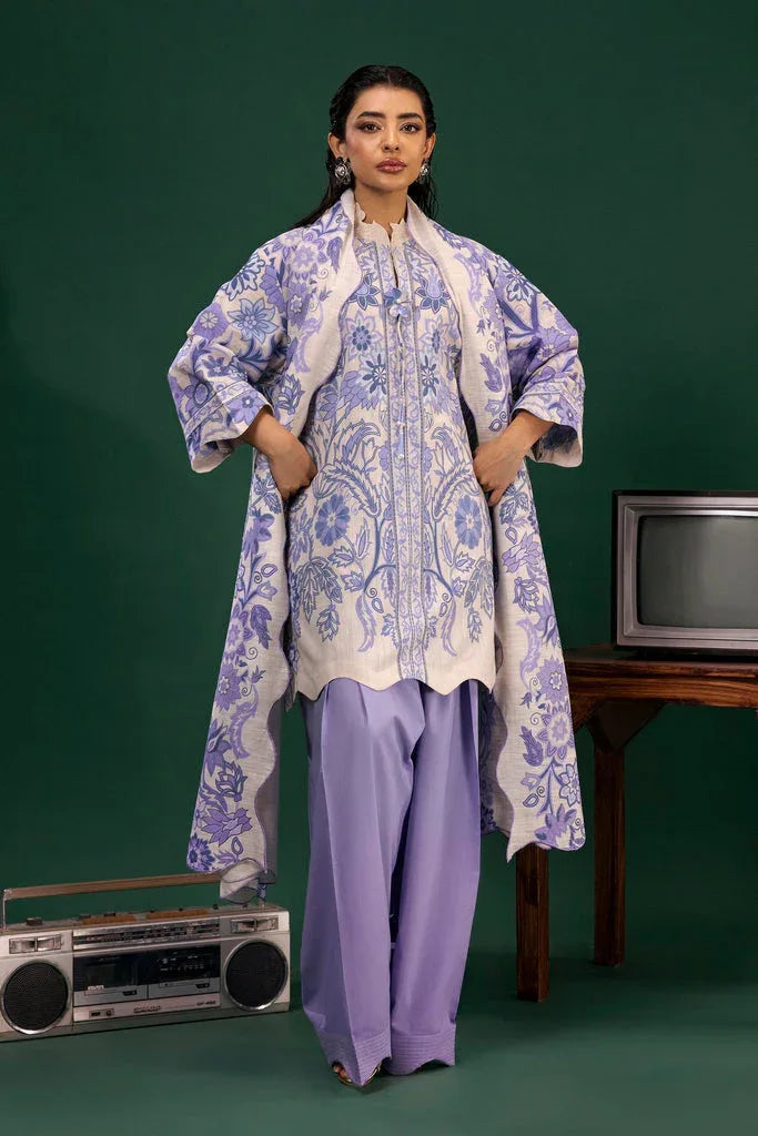 Sana Safinaz | Mahay Winter 25 | H255-002A-2BQ - Aqsa Fabrics