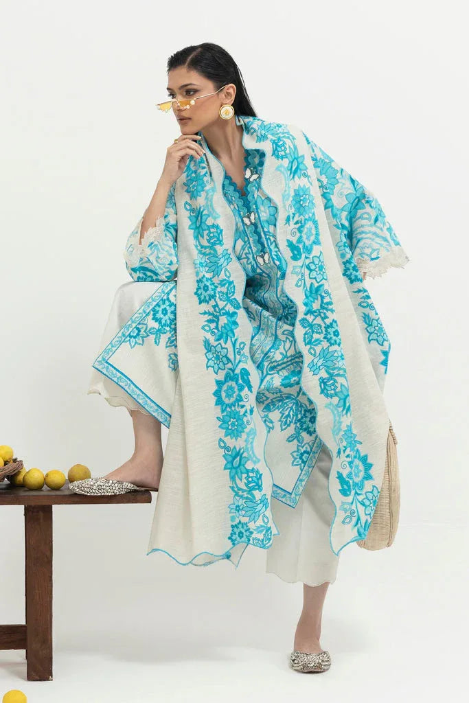 Sana Safinaz | Mahay Winter 25 | H255-002B-2BQ - Aqsa Fabrics
