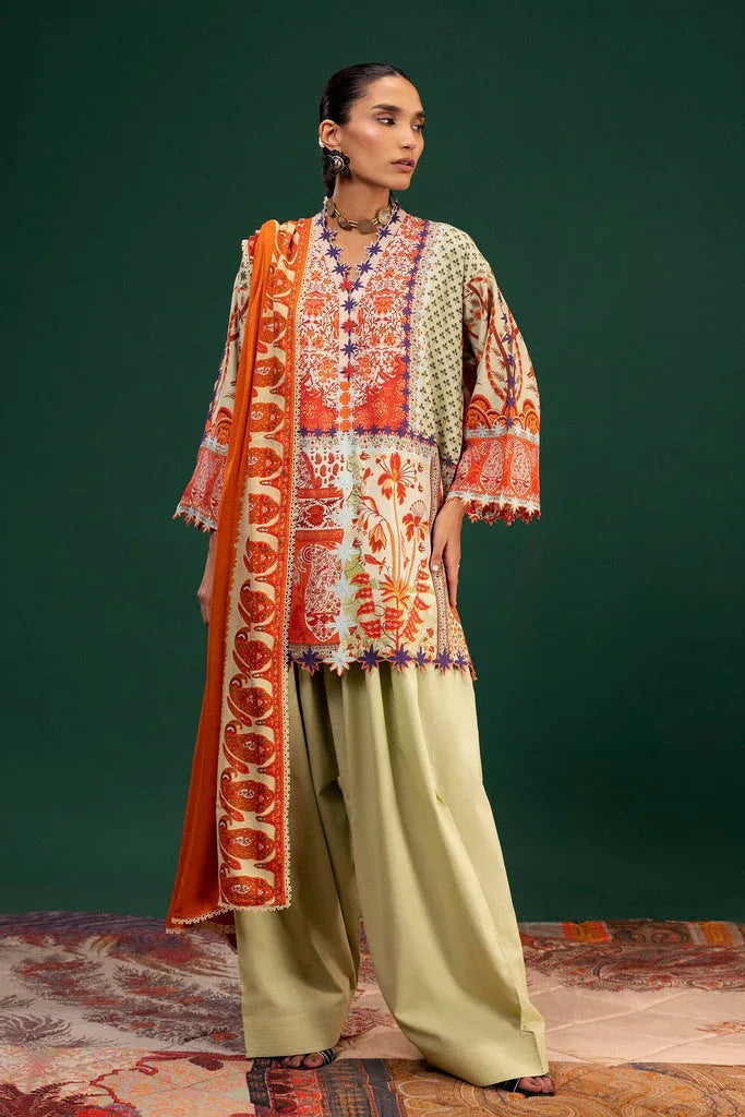 Sana Safinaz | Mahay Winter 25 | H255-003B-3CY - Aqsa Fabrics