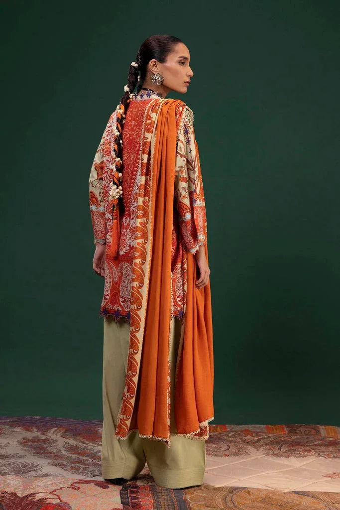 Sana Safinaz | Mahay Winter 25 | H255-003B-3CY - Aqsa Fabrics