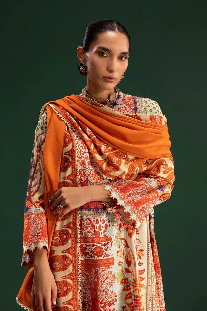 Sana Safinaz | Mahay Winter 25 | H255-003B-3CY - Aqsa Fabrics